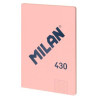 (57243G48P) MILAN LIBRETA ENCOLADA A4 48H PAPEL 95GR CUADRICULADO SERIE 1918 ROSA