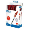 (17653225) MILAN BOLÍGRAFO P1 CUERPO TRANSPARENTE ROJO -CAJA 25U-