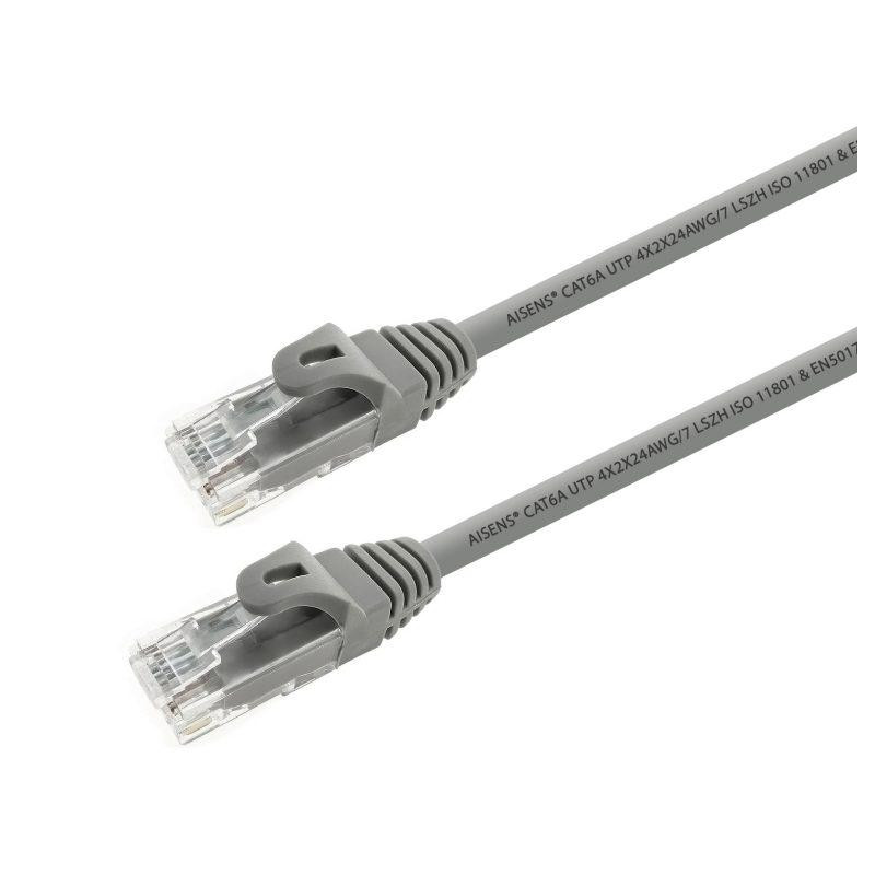 (A145-0331) AISENS CABLE DE RED LATIGUILLO RJ45 LSZH CAT.6A 500 MHZ UTP AWG24 GRIS 15M