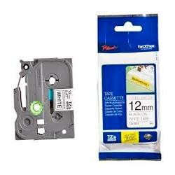 (TZES231) BROTHER CINTA ROTULADORA LAMINADA SUPER ADHESIVA TEXTO NEGRO SOBRE BLANCO - 12MMX8M