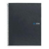 (MR2120) MIQUELRIUS CUADERNO ESPIRAL 160H A5+ 70GR 5X5MM 2 TALADROS MICROPERFORADO 4 BANDAS COLOR T/EXTRADURAS GRAFITO