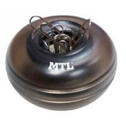 (79293) MTL PORTACLIPS IMANTADO REDONDO NEGRO TRASNLÚCIDO