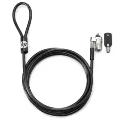 (T1A63AA) HP CABLE DE SEGURIDAD CON LLAVE PARA PORTÁTIL 10MM NEGRO