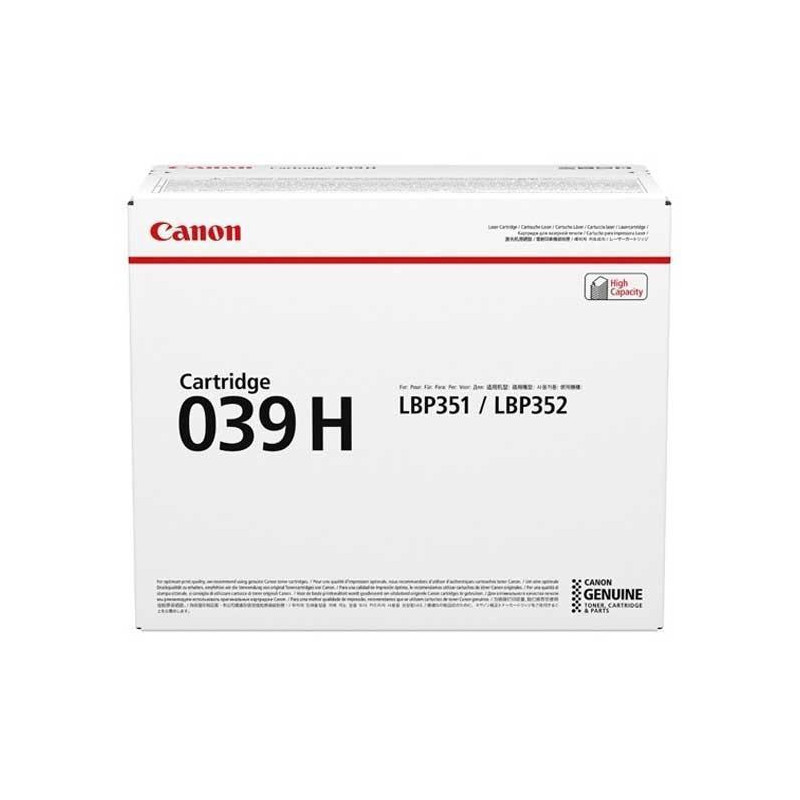 (0288C001) CANON TONER NEGRO LBP 351DN/352DN - 039H