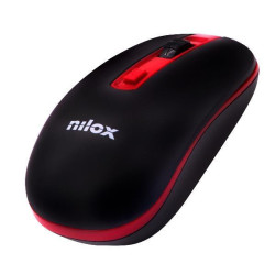 (NXMOWI2002) NILOX RATÓN INALÁMBRICO 1600PPP NEGRO/ROJO