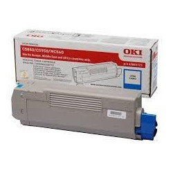 (43865723) OKI TONER CIAN C-5850/5950/MC560 (6.000 COPIAS)