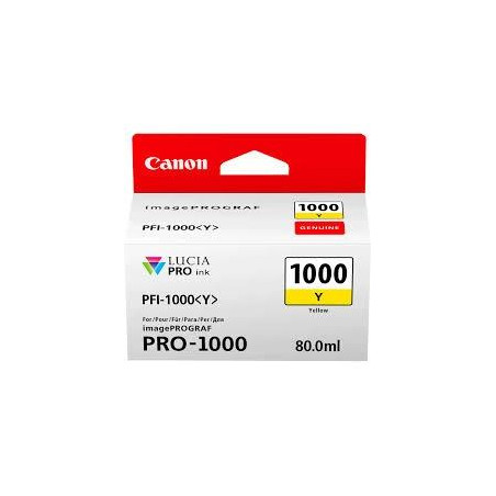 (0549C001) CANON TINTA AMARILLO IMAGEPROGRAF PRO 1000 - PFI 1000Y