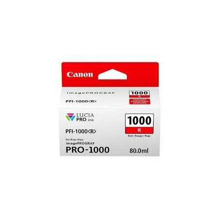 (0554C001) CANON TINTA ROJO IMAGEPROGRAF PRO 1000 - PFI 1000R