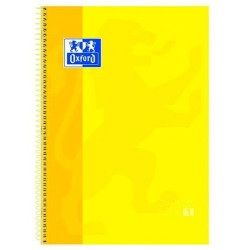 (100430200) OXFORD CUADERNO CLASSIC EUROPEANBOOK 1 WRITE&ERASE 80H A4+ 5X5MM MICROPERFORADO TAPA EXTRADURA AMARILLO