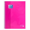 (100430270) OXFORD CUADERNO CLASSIC EUROPEANBOOK 1 WRITE&ERASE 80H A4+ 5X5MM MICROPERFORADO T/EXTRADURA FUCSIA