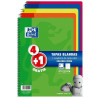(400027271) OXFORD CUADERNO ESPIRAL 80H FOLIO 4X4MM C/MARGEN TAPA BLANDA PACK 4+1 UD COLORES VIVOS