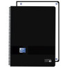 (400196864) OXFORD CUADERNO EUROPEANBOOK 1 LIVE&GO 80H A4+ 5X5 MICROPERFORADO T/PLÁSTICO NEGRO