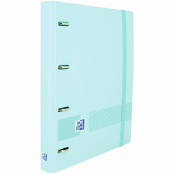 (400160537) OXFORD LIVE & GO CARPETA 4 ANILLAS 35MM EUROPEANBINDER A4+ POLYFOAM C/RECAMBIO 5X5 AZUL PASTEL