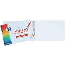 (400148231) OXFORD BLOC DIBUJO ESCOLAR T/ BLANDA ESPIRAL MICROPERFORADO 20H 130GR A5+ LISO BLANCO