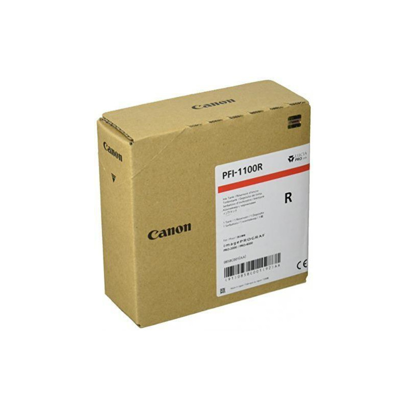 (0858C001AA) CANON TINTA ROJO IPF PRO 2000/4000/4000S/6000S - PFI 1100R