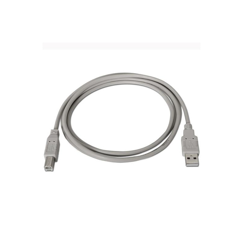 (A101-0004) AISENS CABLE USB 2.0 IMPRESORA TIPO A/M - B/M BEIGE 4