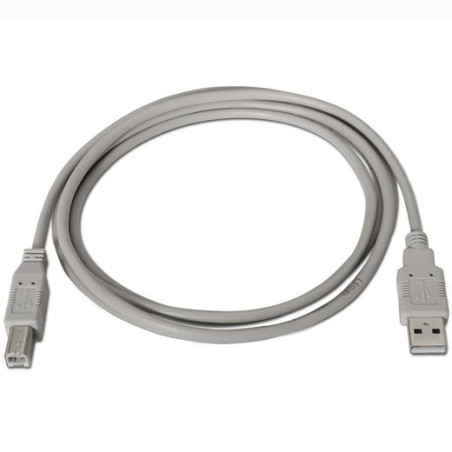 (A101-0004) AISENS CABLE USB 2.0 IMPRESORA TIPO A/M - B/M BEIGE 4