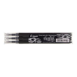 (BLS-FR7-B-S3) PILOT RECAMBIO BOLÍGRAFO FRIXION 0.7 NEGRO PACK 3 UD