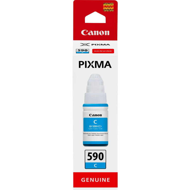 (1604C001) CANON BOTE DE TINTA CIAN PIXMA G 1500/1501/1510/2500/2501/2510/3500/3501/4410/4500/4511 - GI 590C