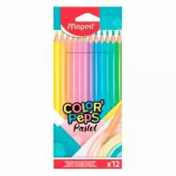 (832069) MAPED LÁPICES DE COLORES COLOR´PEPS PASTEL SURTIDOS ESTUCHE 12 UD
