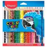 (832224) MAPED LÁPICES DE COLORES ANIMALS COLOR´PEPS SURTIDOS ESTUCHE 24 UD