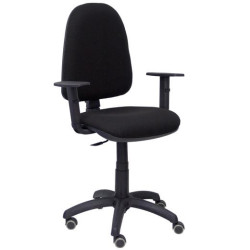 (04CPBALI840B10RP) PIQUERAS Y CRESPO SILLA AYNA REGULABLE C/ BRAZOS REGULABLES RUEDAS PARQUE ASIENTO/RESPALDO TEJIDO BALI NEGRO