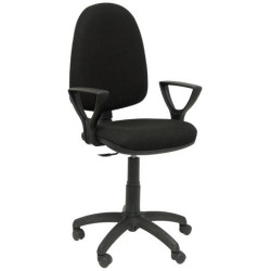 (04CPBALI840BGOLFRF) PIQUERAS Y CRESPO SILLA AYNA REGULABLE EN ALTURA C/ BRAZOS FIJOS RUEDAS AUTOFRENANTES BALI NEGRO