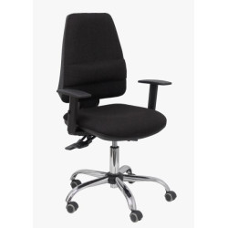 (14ASB840B10CRRPL) PIQUERAS Y CRESPO SILLA ELCHE S 24H CP BRAZOS REGULABLES TEJIDO BALI COLOR NEGRO