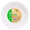 (5000R) PLATO LLANO REDONDO  17CM REUTILIZABLE BLANCO -100U-