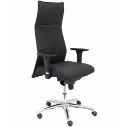 (206SPIELNE) PIQUERAS Y CRESPO SILLÓN ALBACETE GIRATORIO SINCRO BRAZOS REGULABLES TAPIZADO PIEL NEGRO