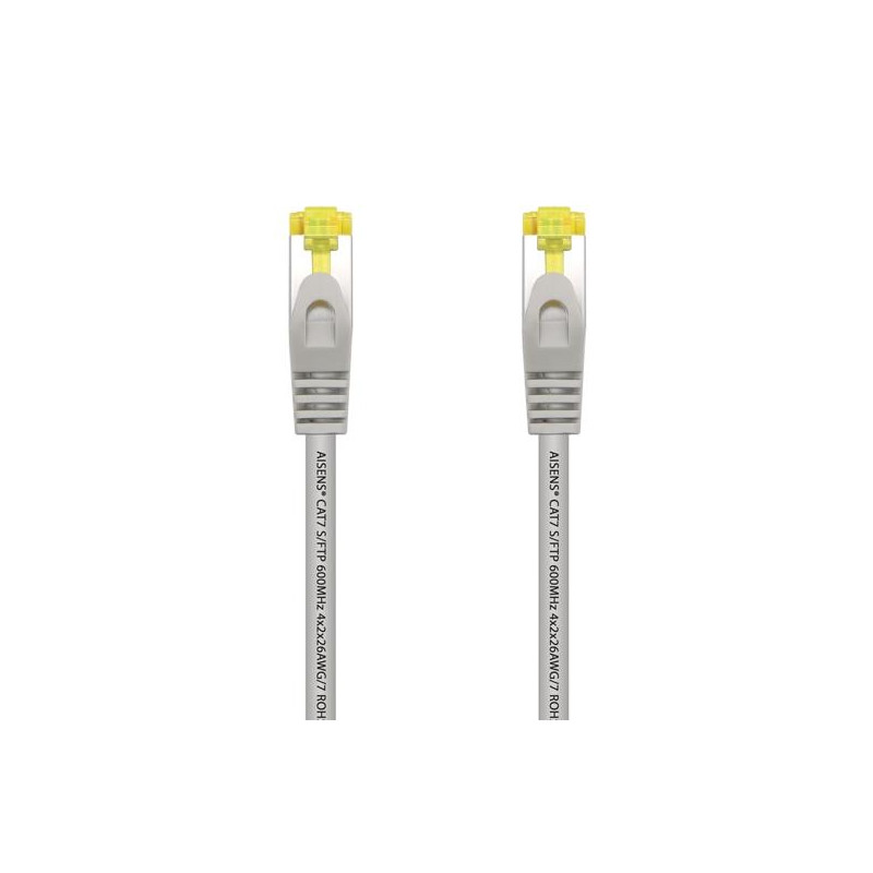 (A146-0332) AISENS CABLE DE RED LATIGUILLO RJ45 LSZH CAT.7 600MHZ S/FTP PIMF AWG26 GRIS 25CM