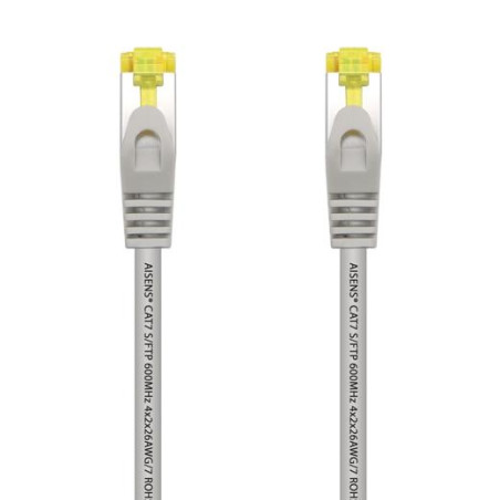 (A146-0332) AISENS CABLE DE RED LATIGUILLO RJ45 LSZH CAT.7 600MHZ S/FTP PIMF AWG26 GRIS 25CM