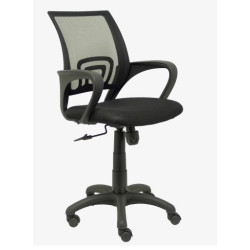 (312NE) PIQUERAS Y CRESPO SILLA OPERATIVA VIANOS B/FIJOS RESPALDO DE MALLA NEGRO ASIENTO BALI NEGRO