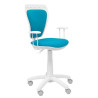 (34BCLMICRO31) PIQUERAS Y CRESPO SILLA JUVENIL MINISTYLE BLANCA MICRO AZUL