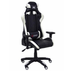 (7216DBSPNE) PIQUERAS Y CRESPO SILLA GAMING PARAISO BASCULANTE GIRATORIA REGULABLE EN ALTURA NEGRO Y BLANCO