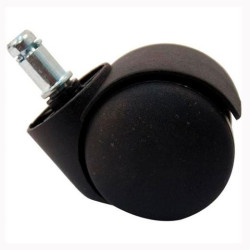 (KIT1RF) PIQUERAS Y CRESPO KIT DE 5 RUEDAS AUTOFRENANTE PARA SILLA PERNO 11MM NEGRO