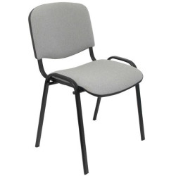 (PACK226PTNA40) PIQUERAS Y CRESPO PACK DE 2 SILLAS FIJAS  APILABLES ISO TAPIZADA ARAN GRIS