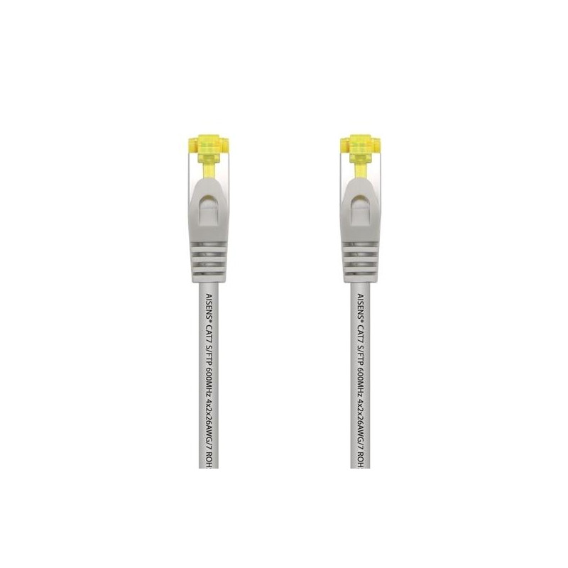 (A146-0334) AISENS CABLE DE RED LATIGUILLO RJ45 LSZH CAT.7 600MHZ S/FTP PIMF AWG26 GRIS 1