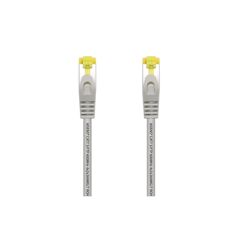 (A146-0335) AISENS CABLE DE RED LATIGUILLO RJ45 LSZH CAT.7 600MHZ S/FTP PIMF AWG26 GRIS 2