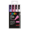 (182634852) POSCA MARCADOR  PC-5M/4C NO PERMANENTE 1.8MM-2.5MM COLORES SURTIDOS DULCES -ESTUCHE 4U-