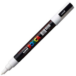 (284554000) POSCA MARCADOR  PC-3M PUNTA CÓNICA 0,9 - 1,3 MM BLANCO
