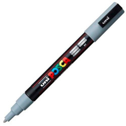 (284703000) POSCA MARCADOR  PC-3M PUNTA CÓNICA 0,9 - 1,3 MM GRIS