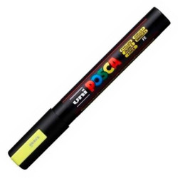(286963000) POSCA MARCADOR  PC-5M NO PERMANENTE PUNTA FORMA DE BALA 1,8 - 2,5 MM AMARILLO FLUOR