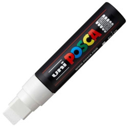 (300228000) POSCA MARCADOR  PC-17K NO PERMANENTE PUNTA BISELADA 15MM BLANCO