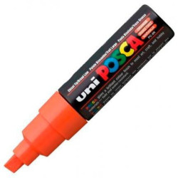 (300459000) POSCA MARCADOR  PC-8K NO PERMANENTE PUNTA BISELADA 8.0MM NARANJA