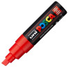 (300525000) POSCA MARCADOR  PC-8K NO PERMANENTE PUNTA BISELADA 8.0MM ROJO