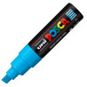 (300681000) POSCA MARCADOR  PC-8K NO PERMANENTE PUNTA BISELADA 8.0MM TURQUESA