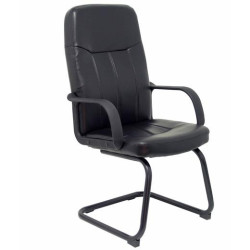 (262SPNE) PIQUERAS Y CRESPO SILLÓN VILLA CONFIDENTE PATÍN SIMILPIEL NEGRO