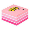 (7100172384) POST-IT CUBO DE NOTAS MULTICOLOR 5X90 HOJAS 76X76 TONOS ROSA PASTEL