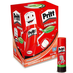 (1584626) PRITT PEGAMENTO EN BARRA 43GR TRANSPARENTE CAJA EXPOSITORA -15 UD-